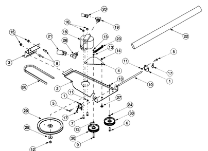 Hydraulic Pump Assembly Diagram and Parts List for 002 190100 Cub Cadet Tiller
